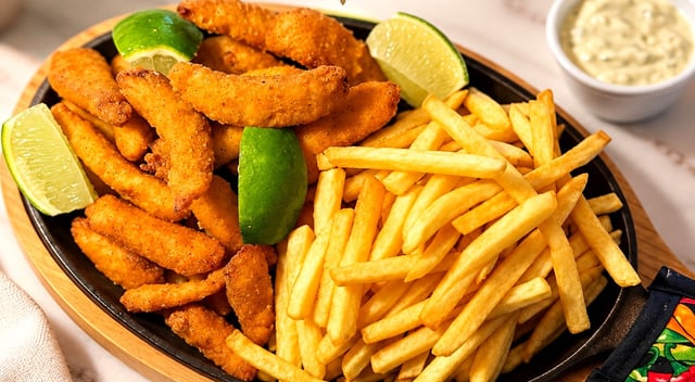 Peixe com Fritas